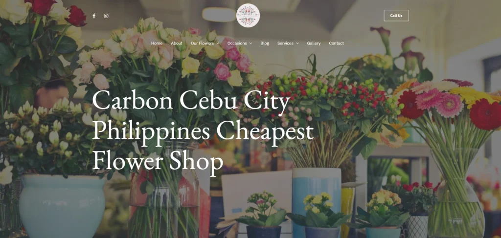 Flower Bar Cebu SEO portfolio project